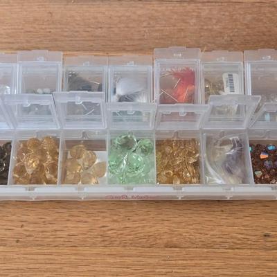 Storage Container filled with Glass Beads