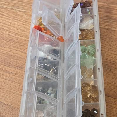 Storage Container filled with Glass Beads