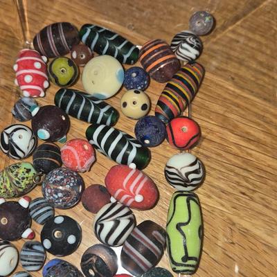 Glass African Beads