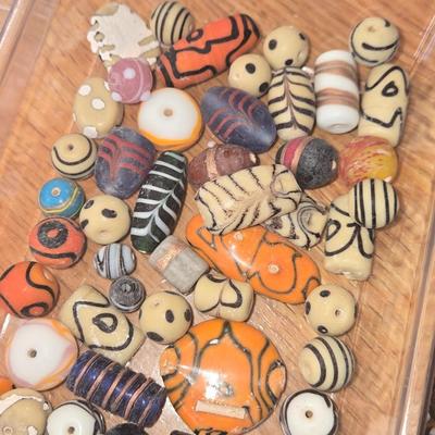Glass African Beads