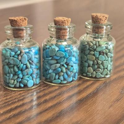 (3) Small Containers of Turquoise