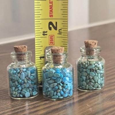(3) Small Containers of Turquoise