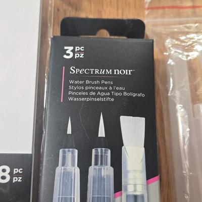 Watercolor Pens, Paper, Palette, Brush Cleaners