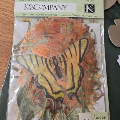 Art Making Supples- Felt, Paper Cut Outs, Metal Embossing Tools