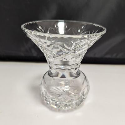 Pair Of Signed Webb Corbett Vases Made England Approx 5 1/2" Tall #6 (DR)