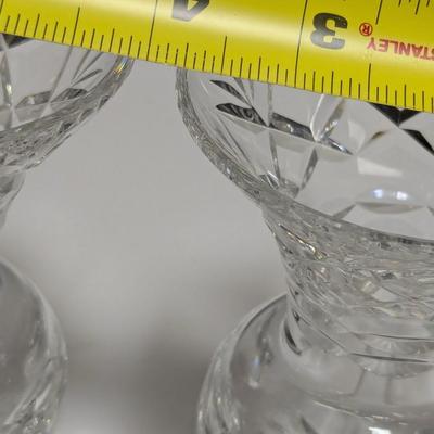 Pair Of Signed Webb Corbett Vases Made England Approx 5 1/2" Tall #6 (DR)