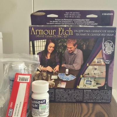 Glass Etching Kit and Materials
