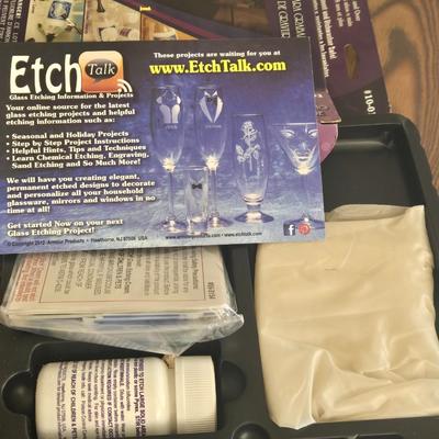 Glass Etching Kit and Materials