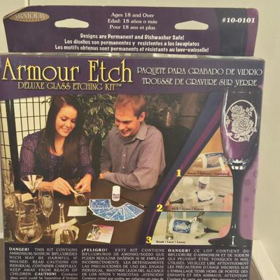 Glass Etching Kit and Materials