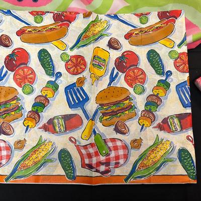 Lot of Festive Summer Decor and Tableware