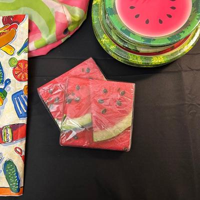 Lot of Festive Summer Decor and Tableware