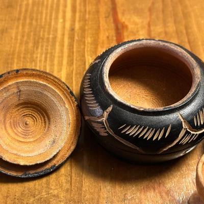 Lot of Small Wooden Trinkets and Souvenirs