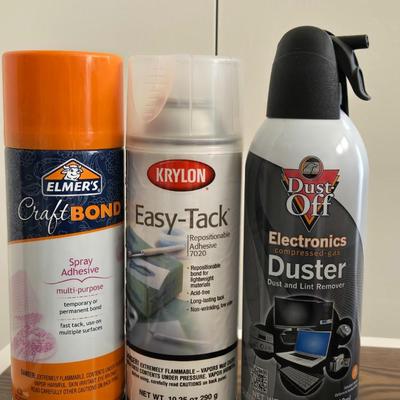 Almost Full Duster Spray, Easy Tack, and Spray Adhesive