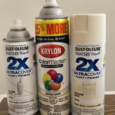 (3) Cans of Spray Paint