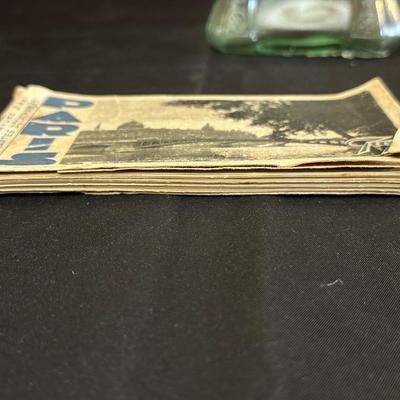 Vintage Paris Postcards, Decanter and Tin