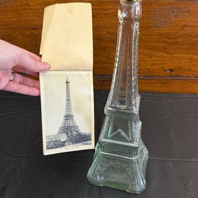 Vintage Paris Postcards, Decanter and Tin