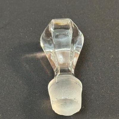 Vintage Oil & Vinegar Glass Decanters & Rice and Grits Cloth Sacks