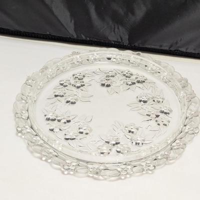 Walther Glass Carmen Mikasa Crystal Cake Plate With Etched Dome #8 (DR)