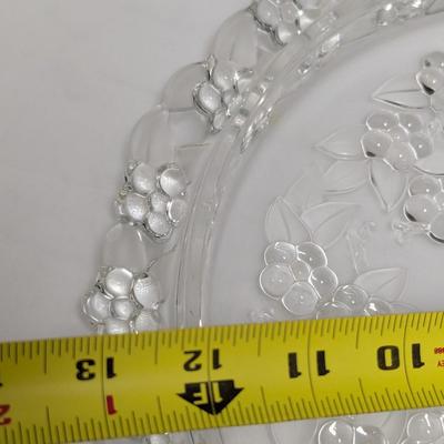Walther Glass Carmen Mikasa Crystal Cake Plate With Etched Dome #8 (DR)