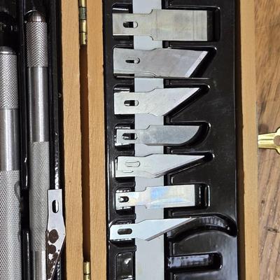 Xacto Set in the Case