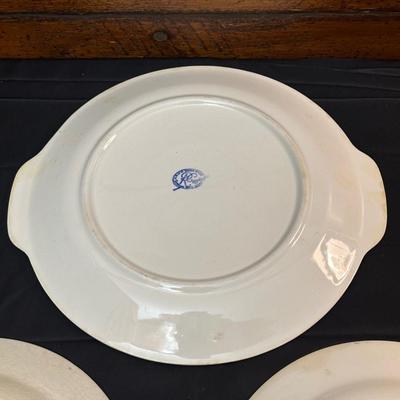 Antique Blue Willow Plates by RC Union and Homer Laughlin