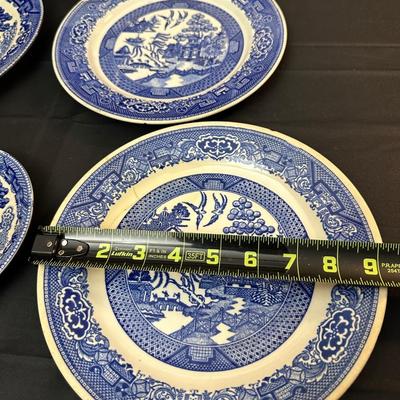 Antique Blue Willow Plates by RC Union and Homer Laughlin