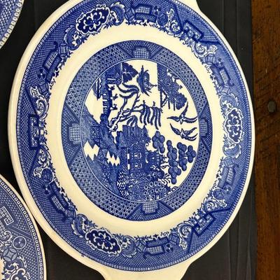 Antique Blue Willow Plates by RC Union and Homer Laughlin