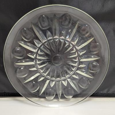 Princess House Crystal Regency Pattern Clear Dinner Plates 10” Set Of 4 #9 (DR)
