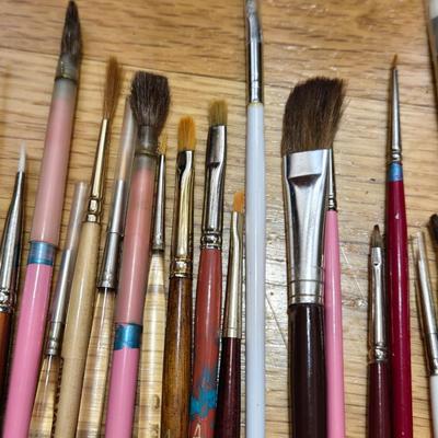 Paint Brushes and Cleaner Lot
