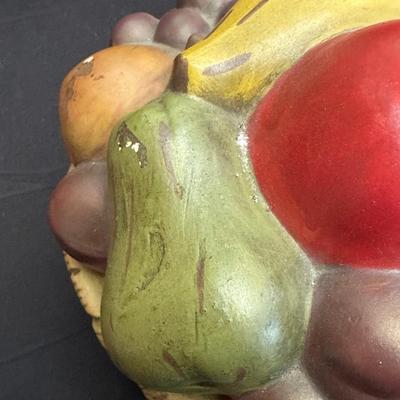 Two Ceramic Fruit Holders with Removable Lids & Dish Towels