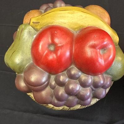 Two Ceramic Fruit Holders with Removable Lids & Dish Towels