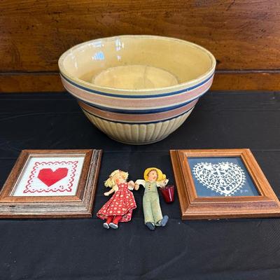 Antique Mixing Bowls, Handmade Miniature Figures and More!