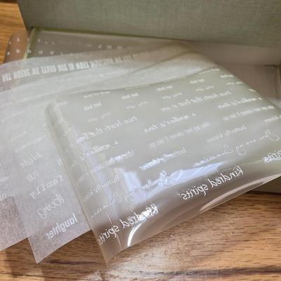 Ribbon Box with Pull out Drawer filled with Brads, Charms, & Buckles