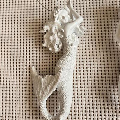 (4) Plaster Mermaids - Ready to Paint or Use