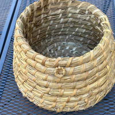Handwoven Straw Beehive