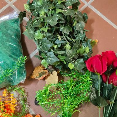 Faux Flowers and Butterflies and Dragonflies