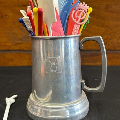 Vintage Playboy Stein, Trinket Dish and Tassels