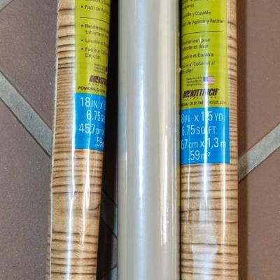 (3) Rolls of Wood Design Laminate