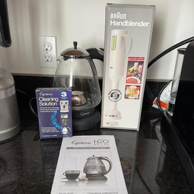 1070 Braun Hand Mixer & Capresso H20 Plus