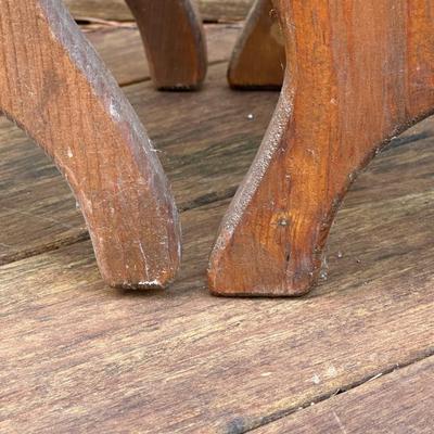 Vintage Miniature School Wooden Benches and Bell