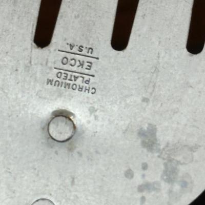 Vintage Kitchen Utensils and Cast Iron Corn Plate