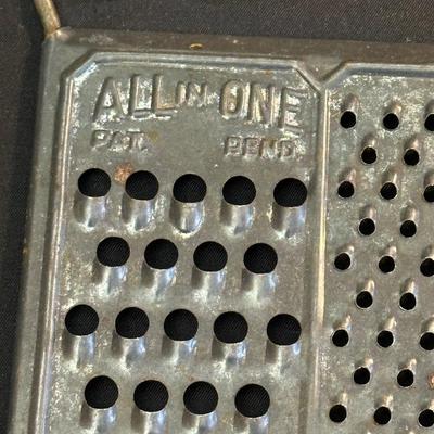 Vintage Kitchen Utensils and Cast Iron Corn Plate