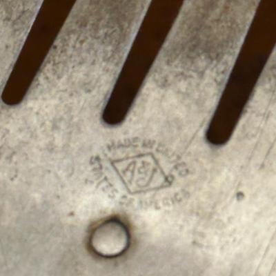 Vintage Kitchen Utensils and Cast Iron Corn Plate