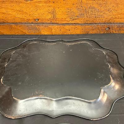 Vintage Hand Painted Toleware Plates and Stile Florentine Plate