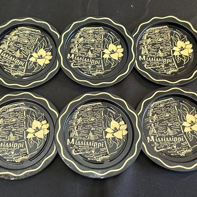 Vintage Hand Painted Toleware Plates and Stile Florentine Plate