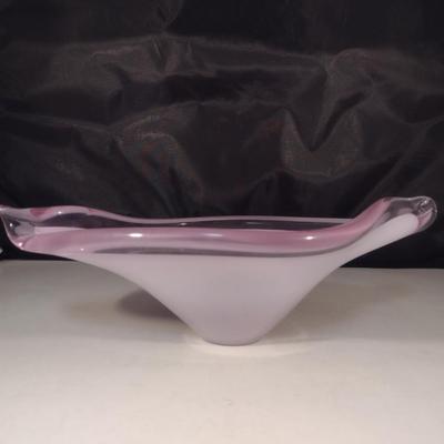 Art Glass Centerpiece Bowl - Approx 13" x 7" (DR)