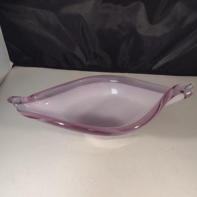 Art Glass Centerpiece Bowl - Approx 13" x 7" (DR)