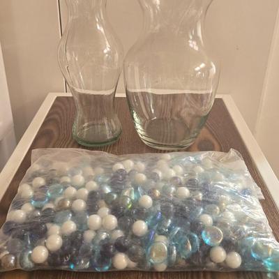 Glass Vases and Marbles