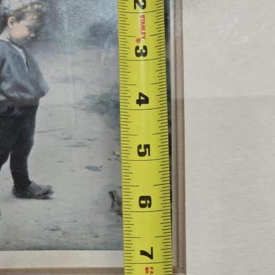 Antique PAUL PEEL Artist Signed & Titled Print ' The Young Biologist'