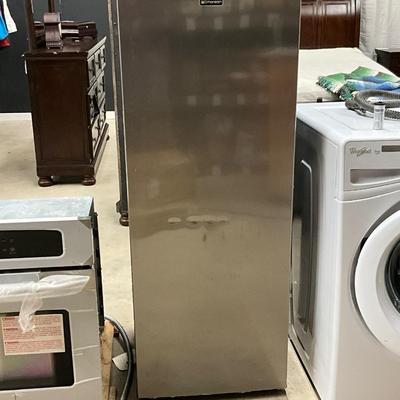 Lot P 679 Emerson Upright Freezer, Stainless Steel